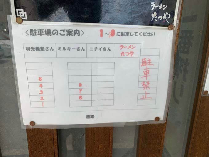 駐車場の案内