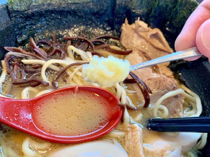 にんにくで味変