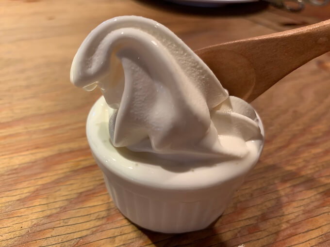〆のソフトクリーム