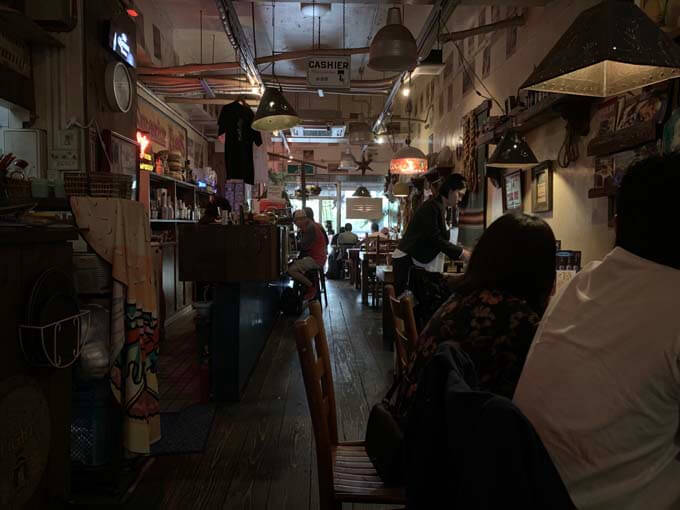 開放感のある店内